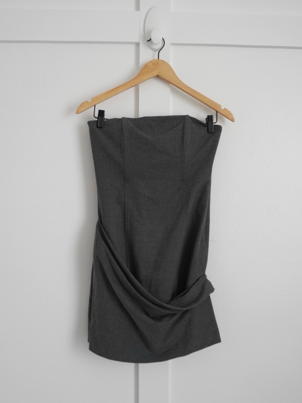 Zara Strapless Grey Mini Dress